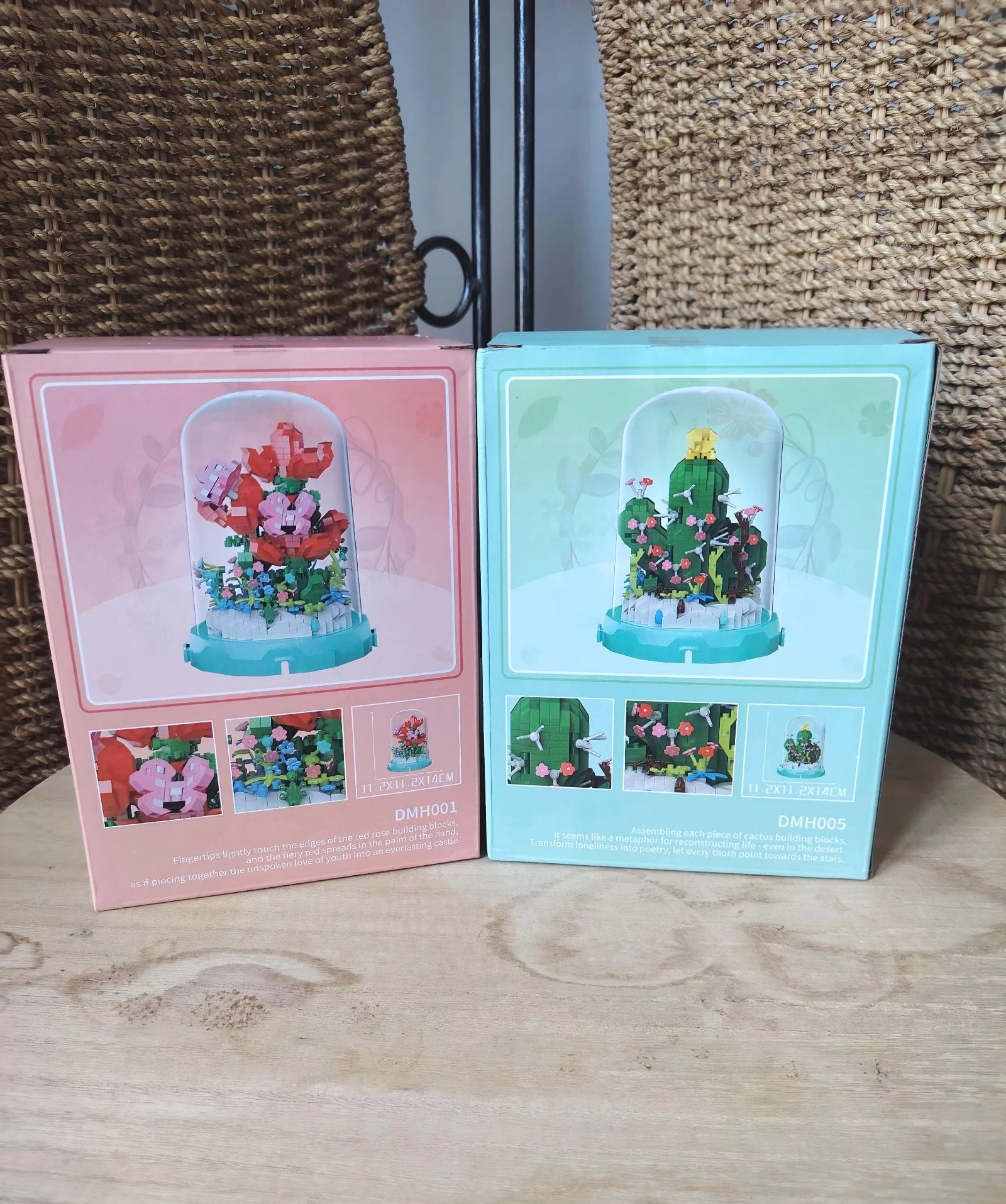 Jeux de construction en brick fleurs sous cloche – photo 5